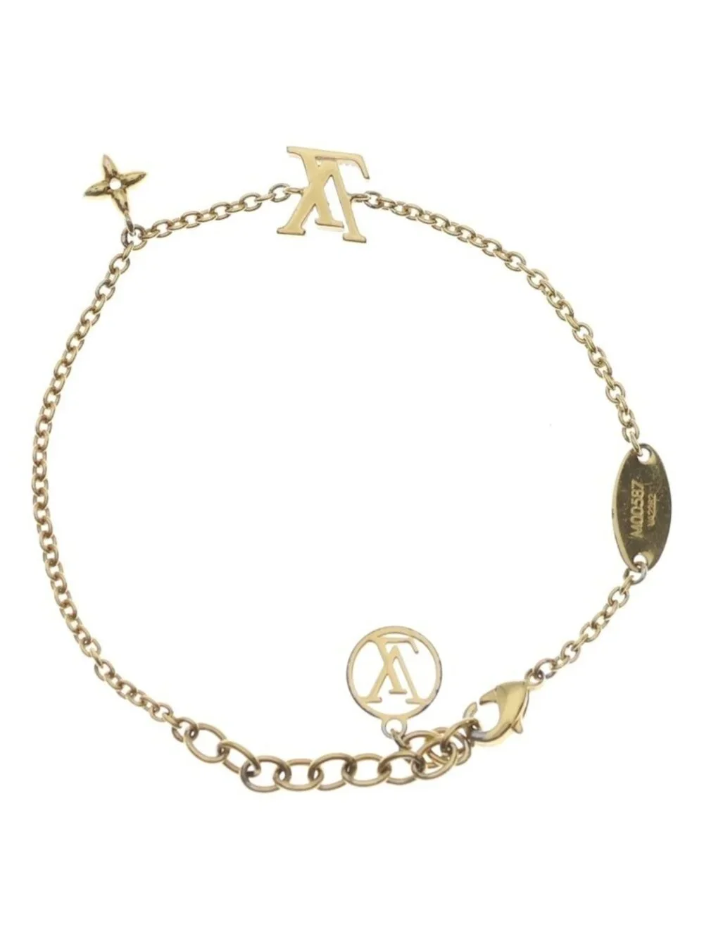Louis Vuitton LV Iconic Blurscuffs Cut Gold Rhinestone Bracelet